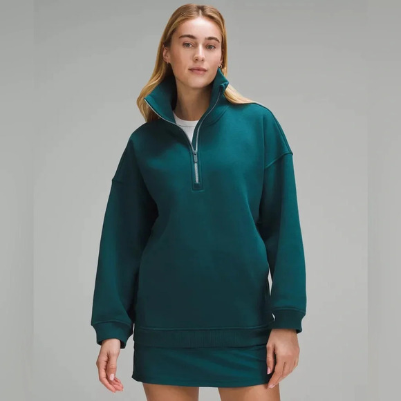 Lululemon Thick Fleece Half-Zip Oversized XS/S - Picture 1 of 9